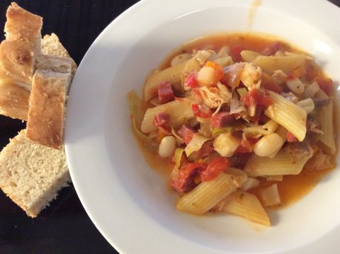 Italiensk inspireret One Pot med chorizo fra Madskriblerier i Lisas Kkken