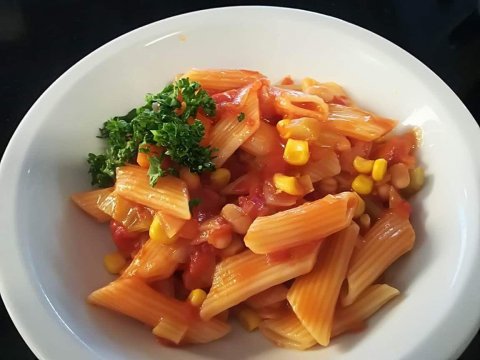 Grntsagsgryde med Pasta