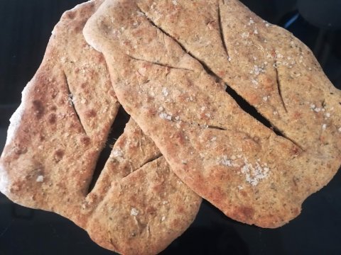 Fougasse med tomat og urter (Fransk brd)